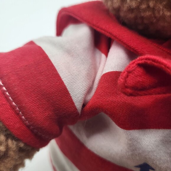 VTG Gund Sailor Gear Teddy Bear Rattle Stuffed Plush Animal 1986 Anchor - Picture 8 of 13